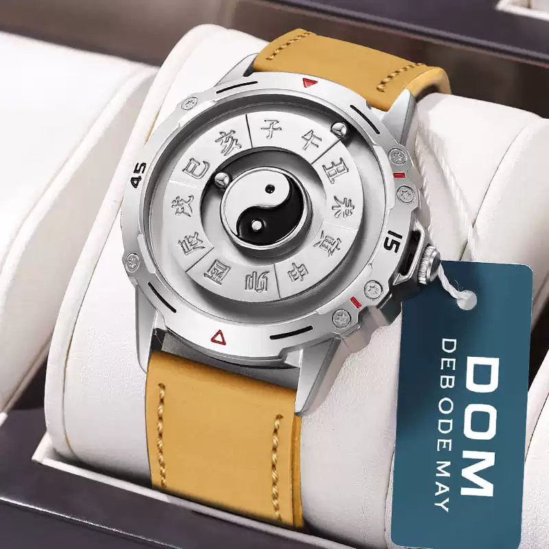 Silver Brown Leather - Men's