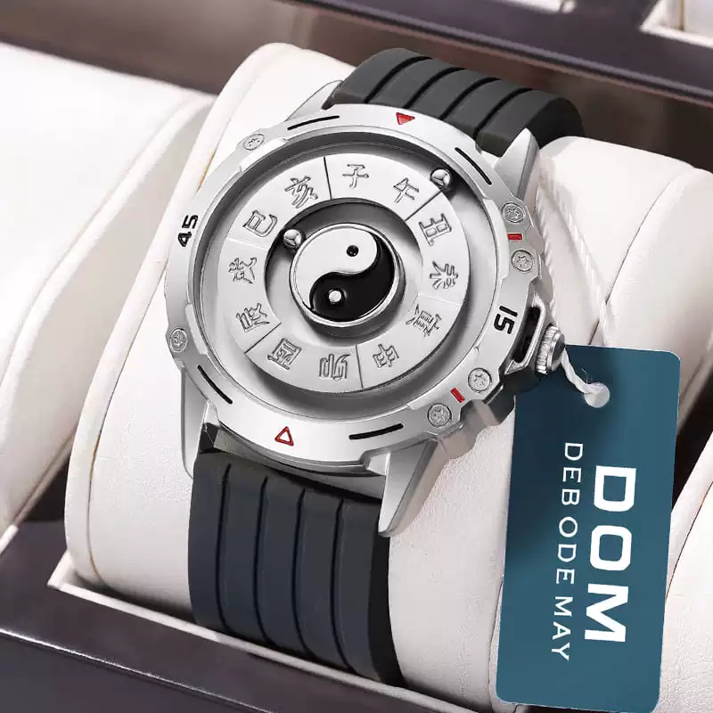 Silver Silicone Band - Men's